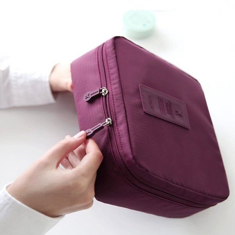 trousse de maquillage de voyage compacte