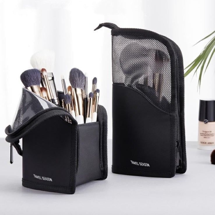 trousse de pinceaux de maquillage compacte