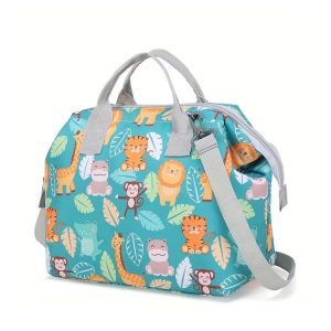 Sac À Langer Avec Bandoulière Et Motifs D'animaux