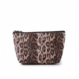 Trousse de toilette léopard - femme pour maquillage voyage