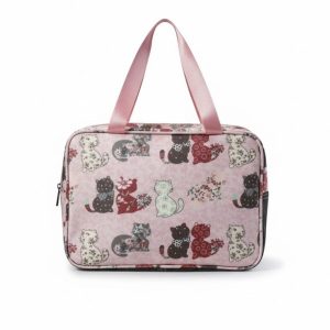 Vanity chat - format voyage à double compartiments