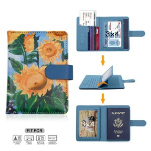 Étui pour Passeport à Fleurs