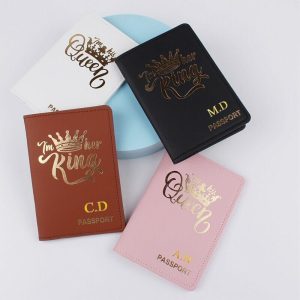 Protège Passeport Personnalisé Couple Queen King
