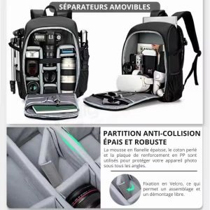 Sac à dos pour appareil photo de voyage