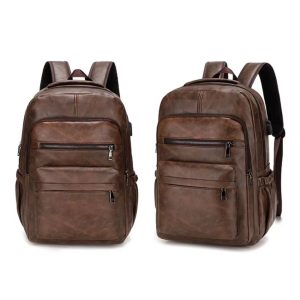 Sac à dos de voyage en simili cuir homme