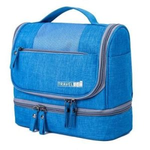 trousse de toilette de voyage travel bag bleu ciel