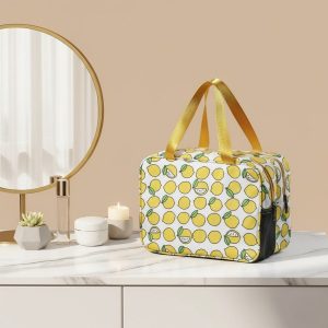 Vanity de toilette - Format Voyage, Motifs Citrons