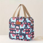 Vanity Souple Motifs Éléphants Colorés - Format Voyage